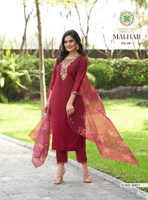 malhar vol 4 by passion tree roman silk fullstitch women indian big size salwar suit set
