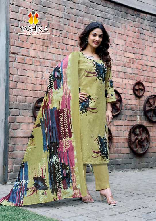 Yashika Dua Vol-5 Wholesale Heavy Cotton With Hand Work Dress Material