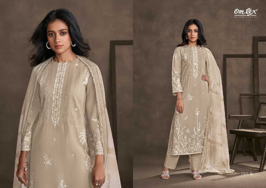 omtex launch pearline lawn cotton gorgeous look dress material