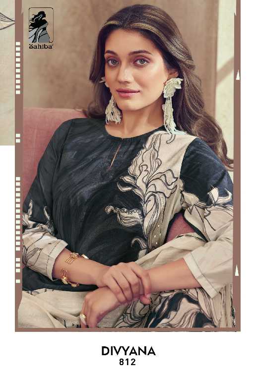Sahiba Divyana Wholesale Pure Cotton Lawn With Handwork Salwar Suits