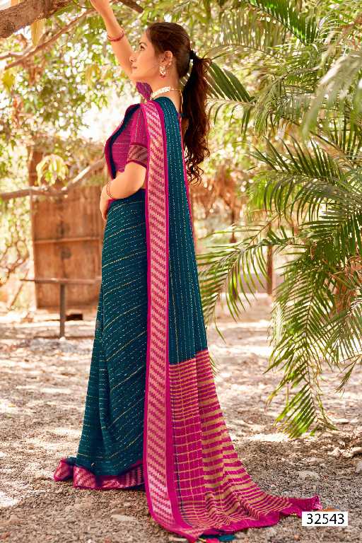 Vallabhi Jiya Vol-21 Wholesale Moss Georgette Ethnic Indian Sarees