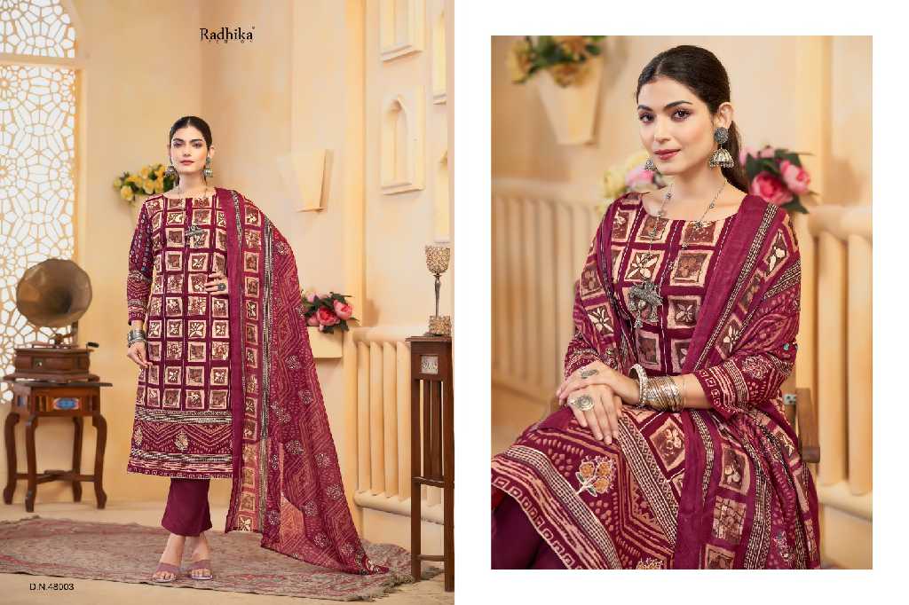 Radhika Azara Shirin Wholesale Pure Lawn Cotton Dress Material