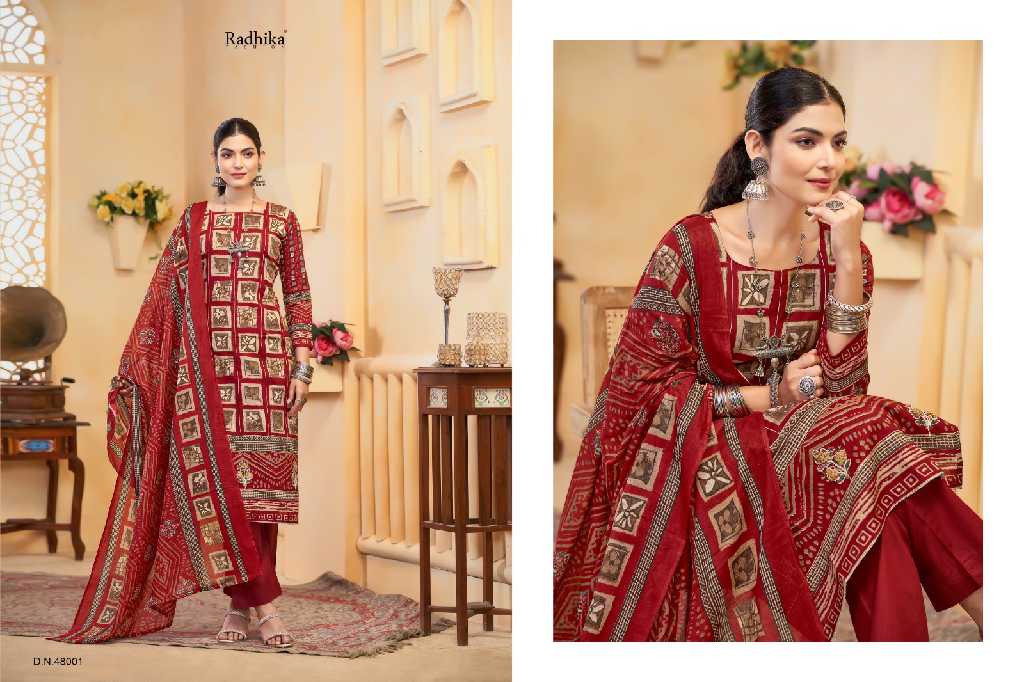 Radhika Azara Shirin Wholesale Pure Lawn Cotton Dress Material
