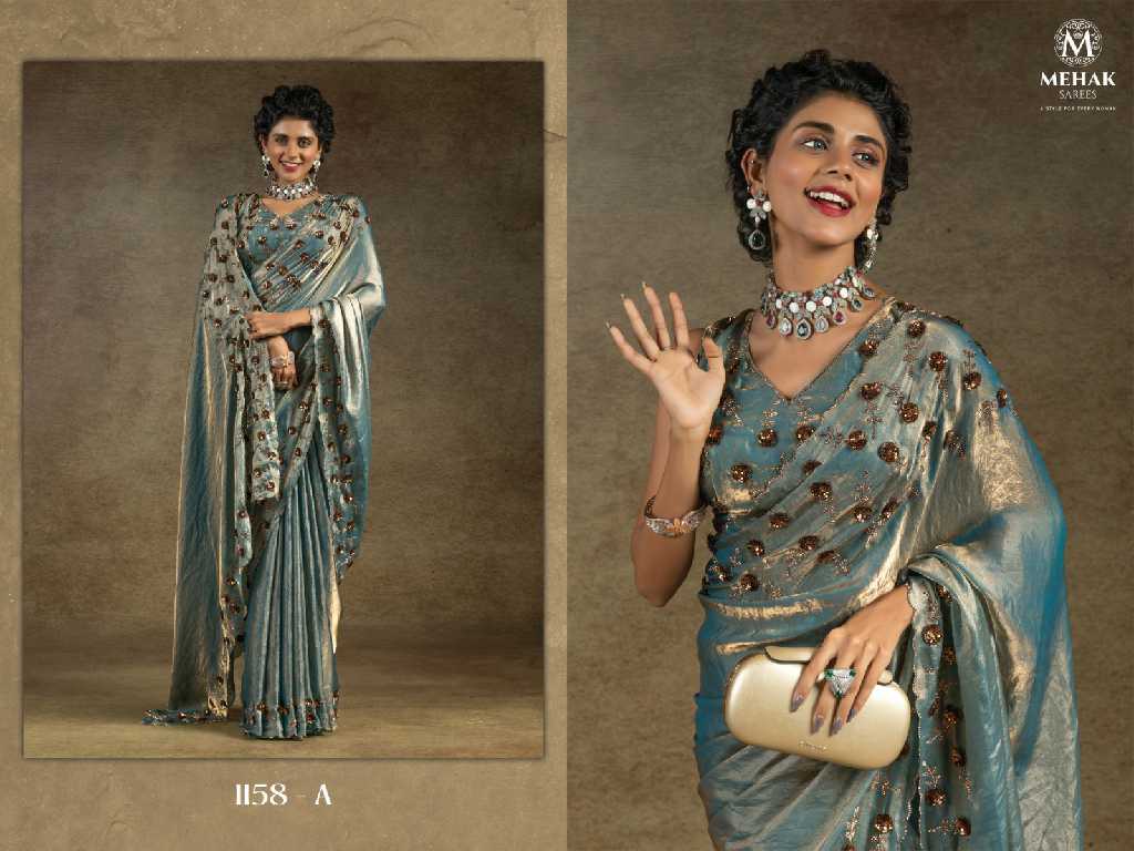 Mehak 1158A To 1158E Colour Wholesale Party Wear Ethnic Sarees