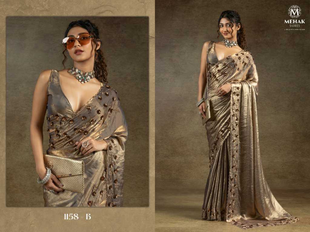 Mehak 1158A To 1158E Colour Wholesale Party Wear Ethnic Sarees