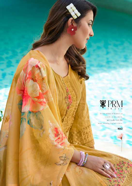 PRM Zoya Wholesale Pure Cotton With Designer Embroidery Work Readymade Suits