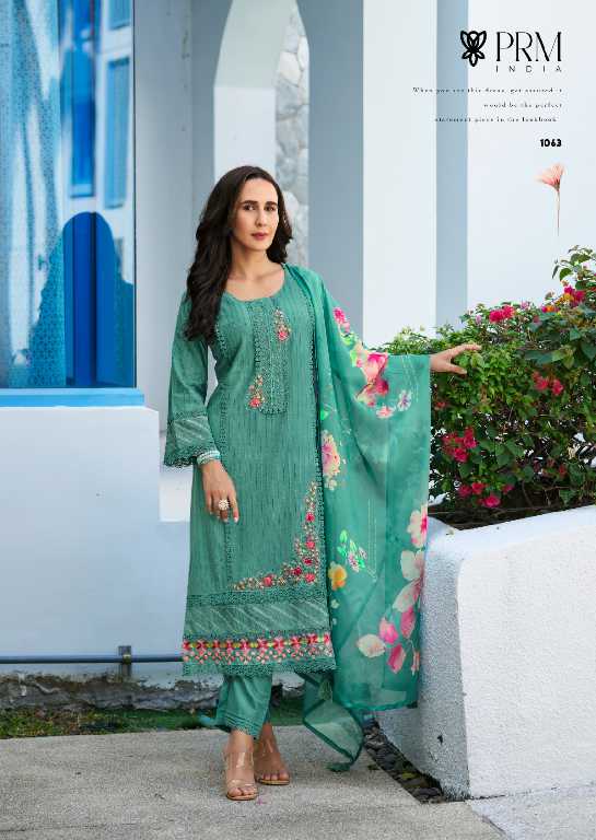 PRM Zoya Wholesale Pure Cotton With Designer Embroidery Work Readymade Suits