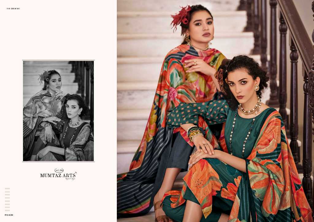 Mumtaz Arts Iconic Wholesale Pure Viscose Muslin With Embroidery Work Dress Material