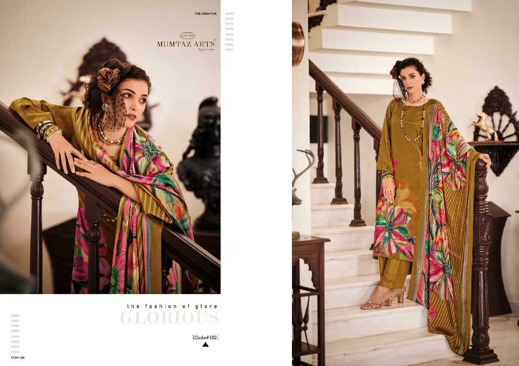 Mumtaz Arts Iconic Wholesale Pure Viscose Muslin With Embroidery Work Dress Material
