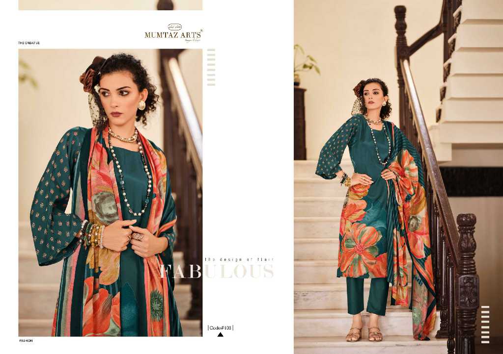 Mumtaz Arts Iconic Wholesale Pure Viscose Muslin With Embroidery Work Dress Material