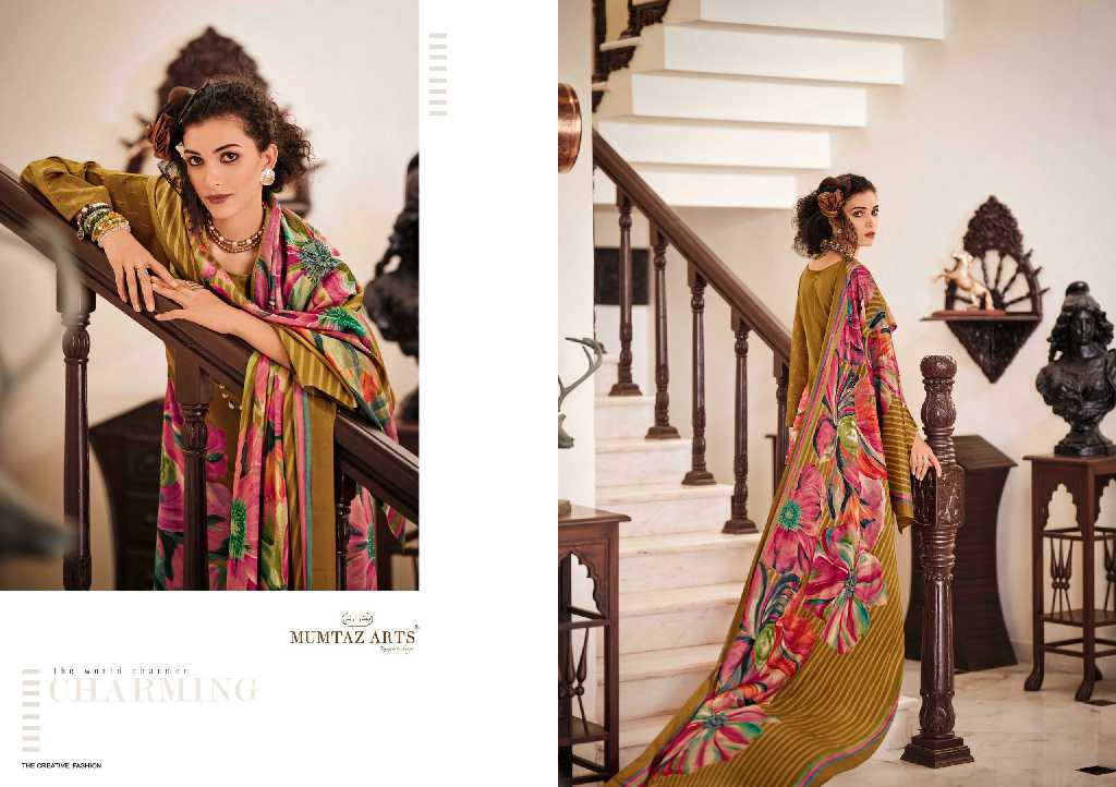 Mumtaz Arts Iconic Wholesale Pure Viscose Muslin With Embroidery Work Dress Material