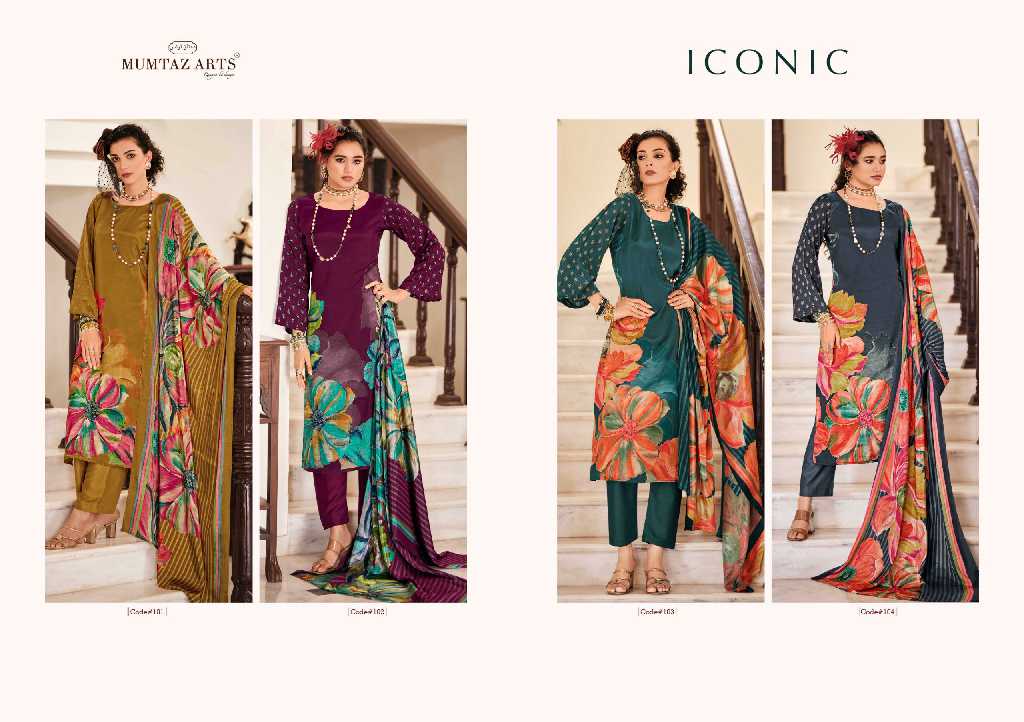Mumtaz Arts Iconic Wholesale Pure Viscose Muslin With Embroidery Work Dress Material