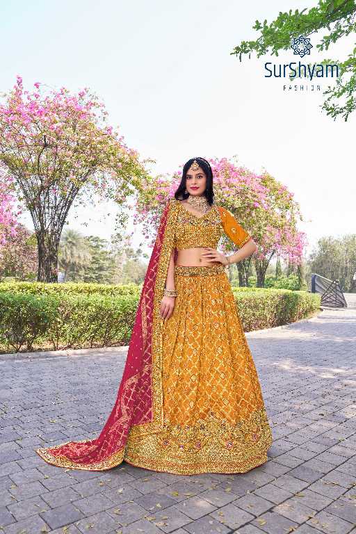 Surshyam Naseehat Wholesale Banarasi Silk Semi Stitched Lehenga Choli
