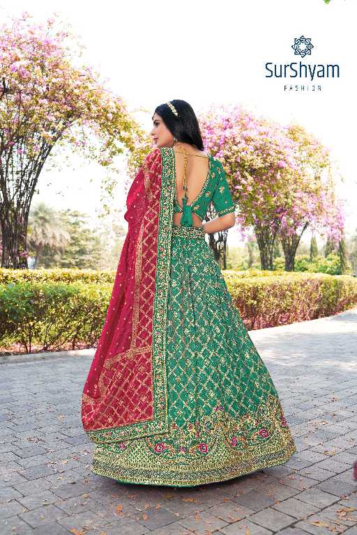 Surshyam Naseehat Wholesale Banarasi Silk Semi Stitched Lehenga Choli