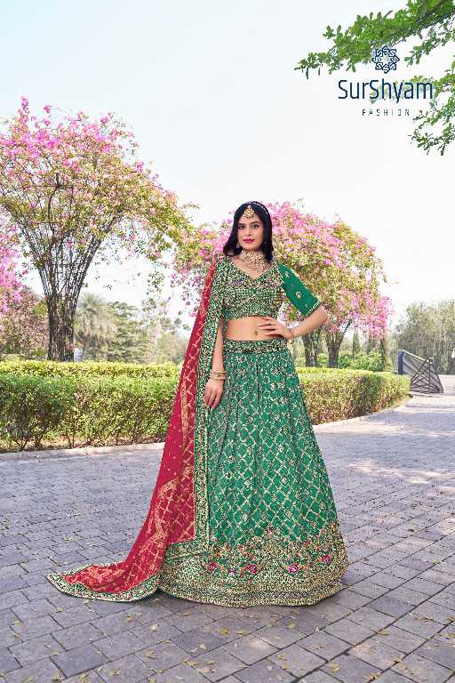 Surshyam Naseehat Wholesale Banarasi Silk Semi Stitched Lehenga Choli