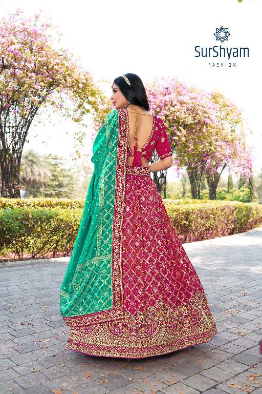 Surshyam Naseehat Wholesale Banarasi Silk Semi Stitched Lehenga Choli