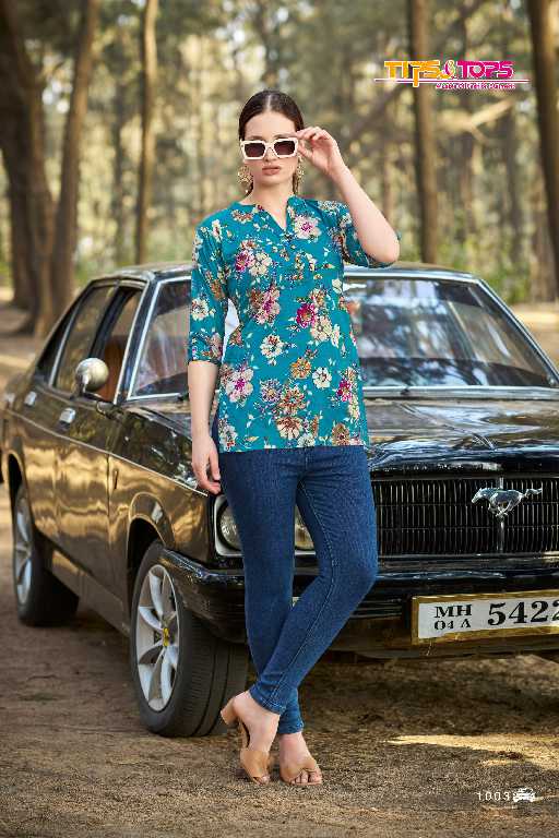 Tips And Tops Cotton Shorties Vol-7 Wholesale Premium Cotton Flex Print Short Tops