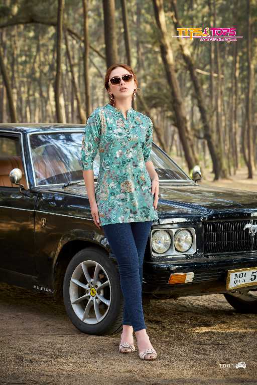 Tips And Tops Cotton Shorties Vol-7 Wholesale Premium Cotton Flex Print Short Tops