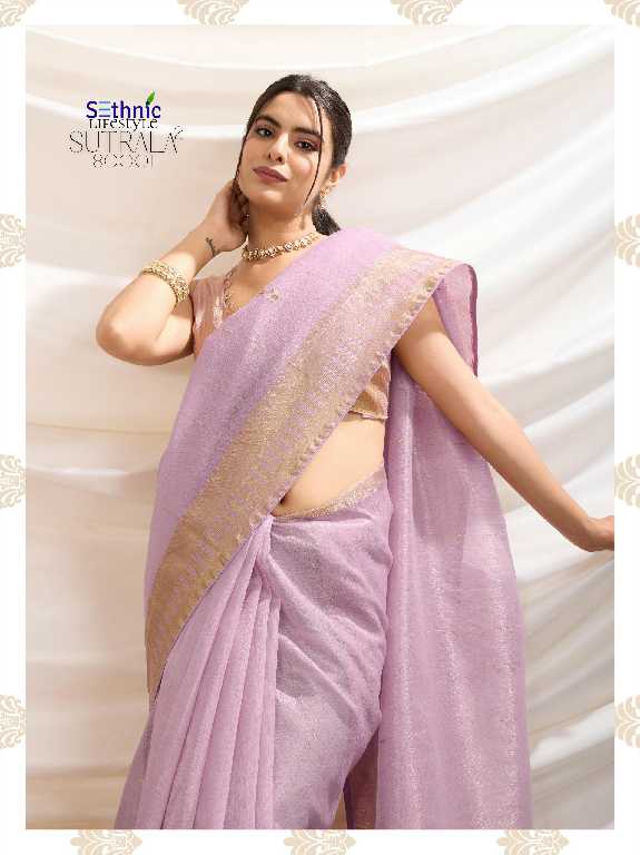 Sethnic Sutrala Vol-2 Wholesale Tissue Linen With Handwork Sarees