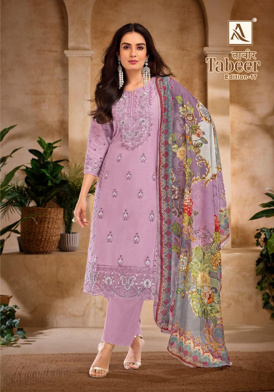 tabeer vol 17 by alok cambric lawn daily wear pakistani suit for womens