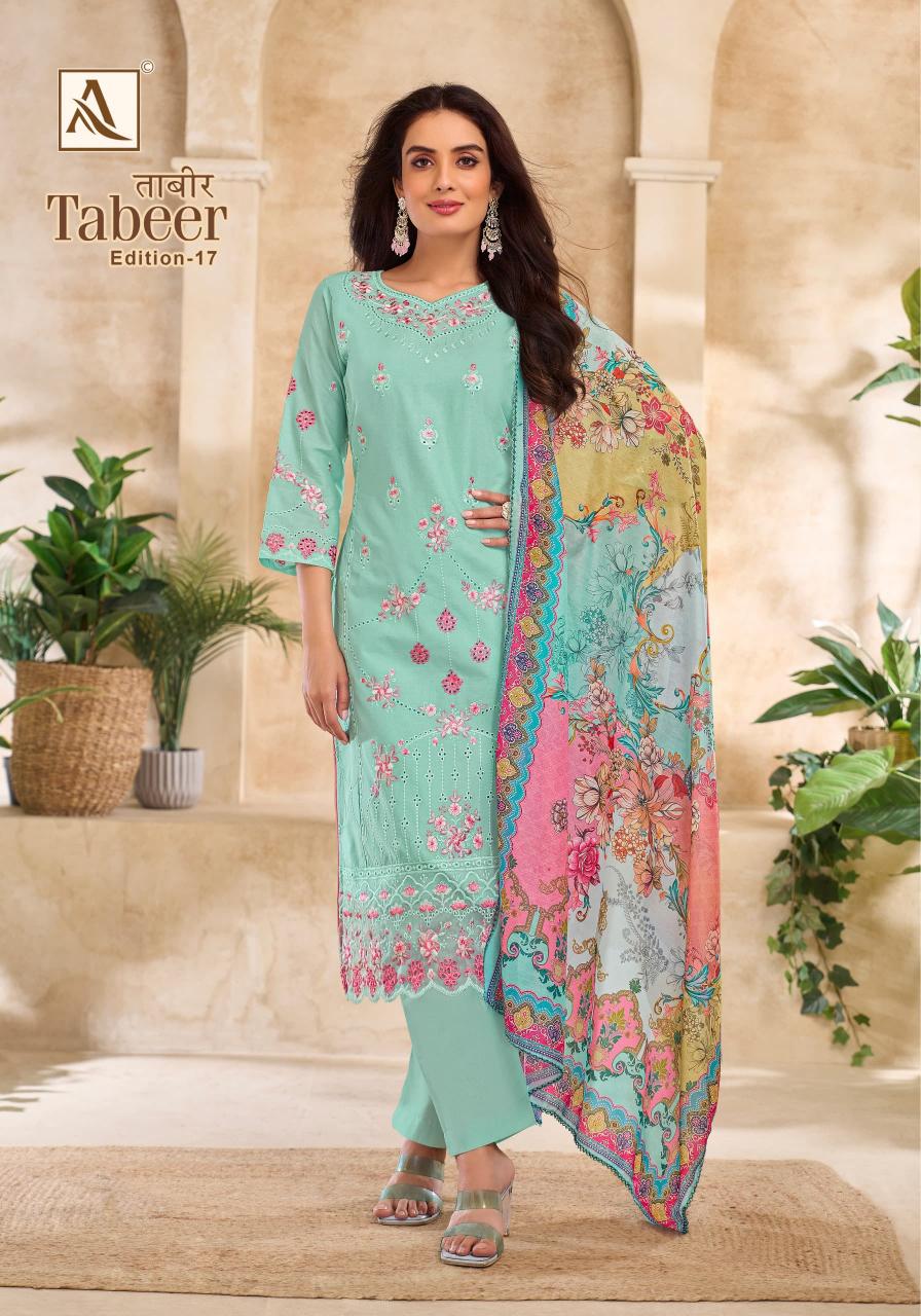 tabeer vol 17 by alok cambric lawn daily wear pakistani suit for womens