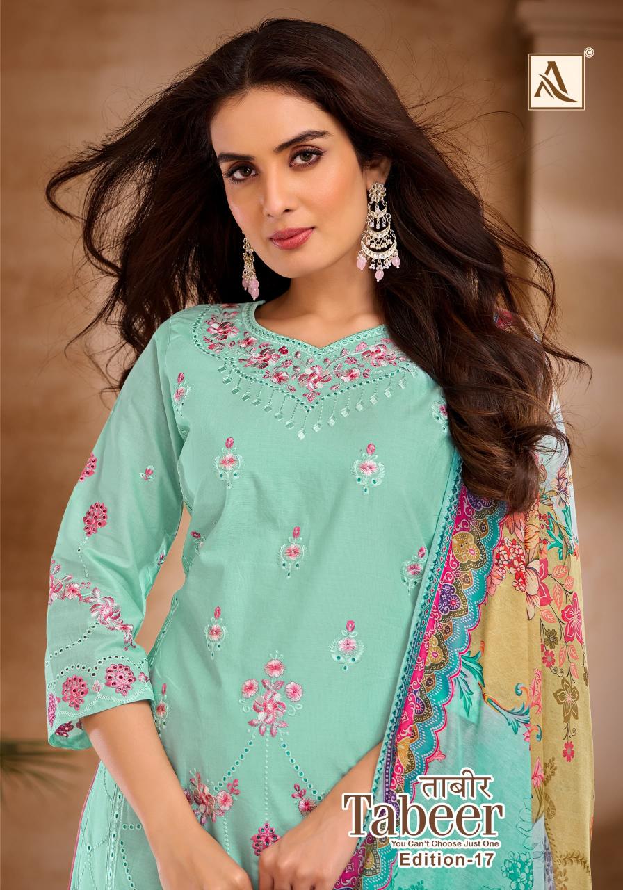 tabeer vol 17 by alok cambric lawn daily wear pakistani suit for womens