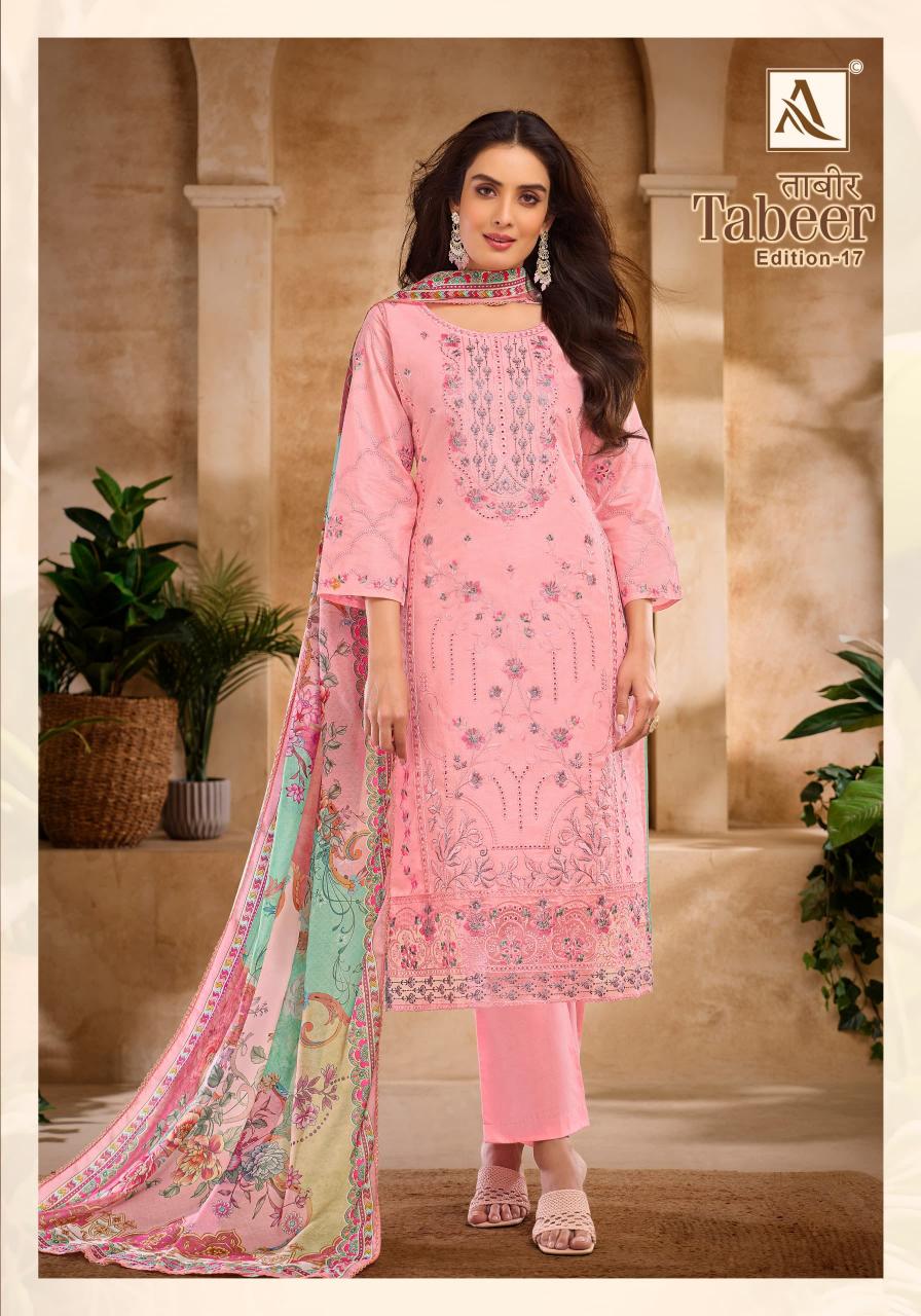 tabeer vol 17 by alok cambric lawn daily wear pakistani suit for womens