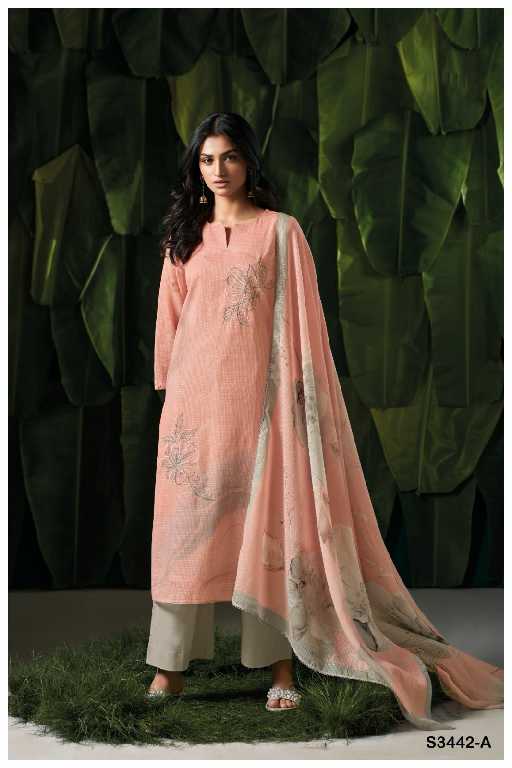 Ganga Beverly S3442 Wholesale Cotton Kota With Embroidery Salwar Suits