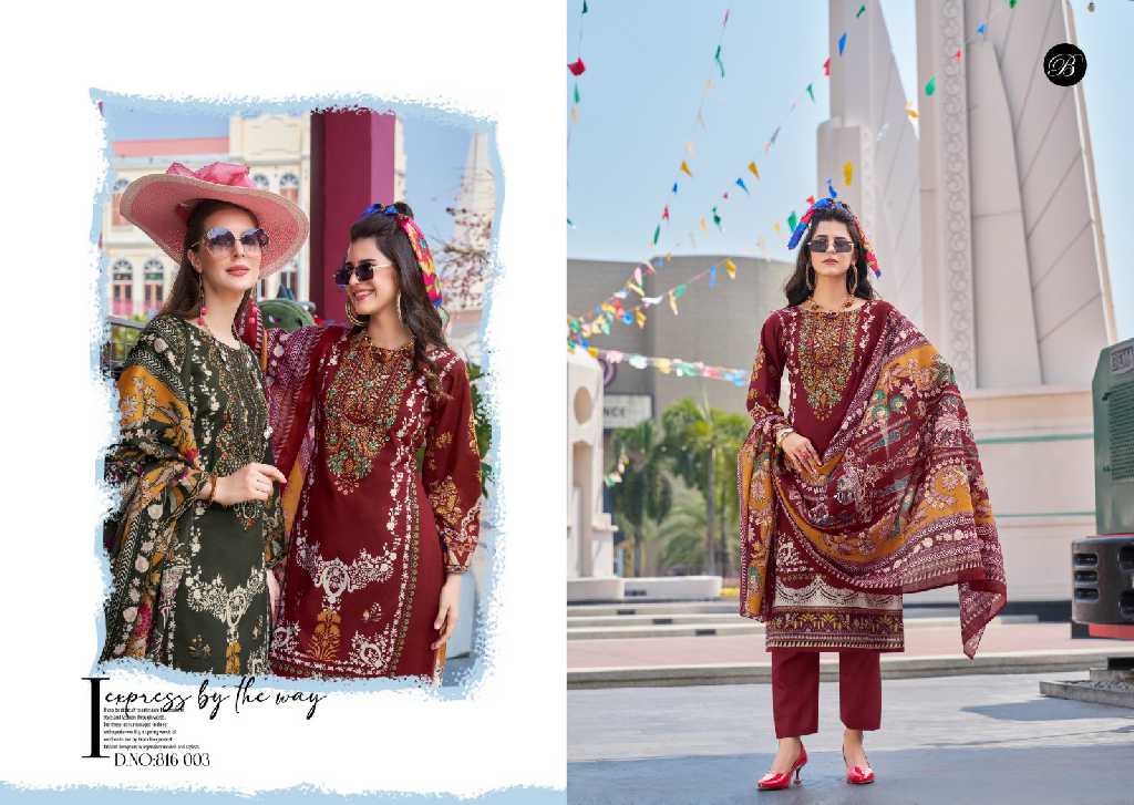 belliza designer naira vol 100 cotton comfortable pakistani dress material