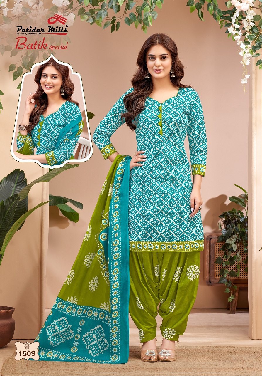 Patidar Batik Special Vol-15 Wholesale Cotton Printed Dress Material