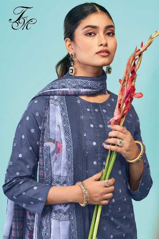 T And M Amrit Wholesale Pure Cotton Lawn With Hand Work Salwar Suits