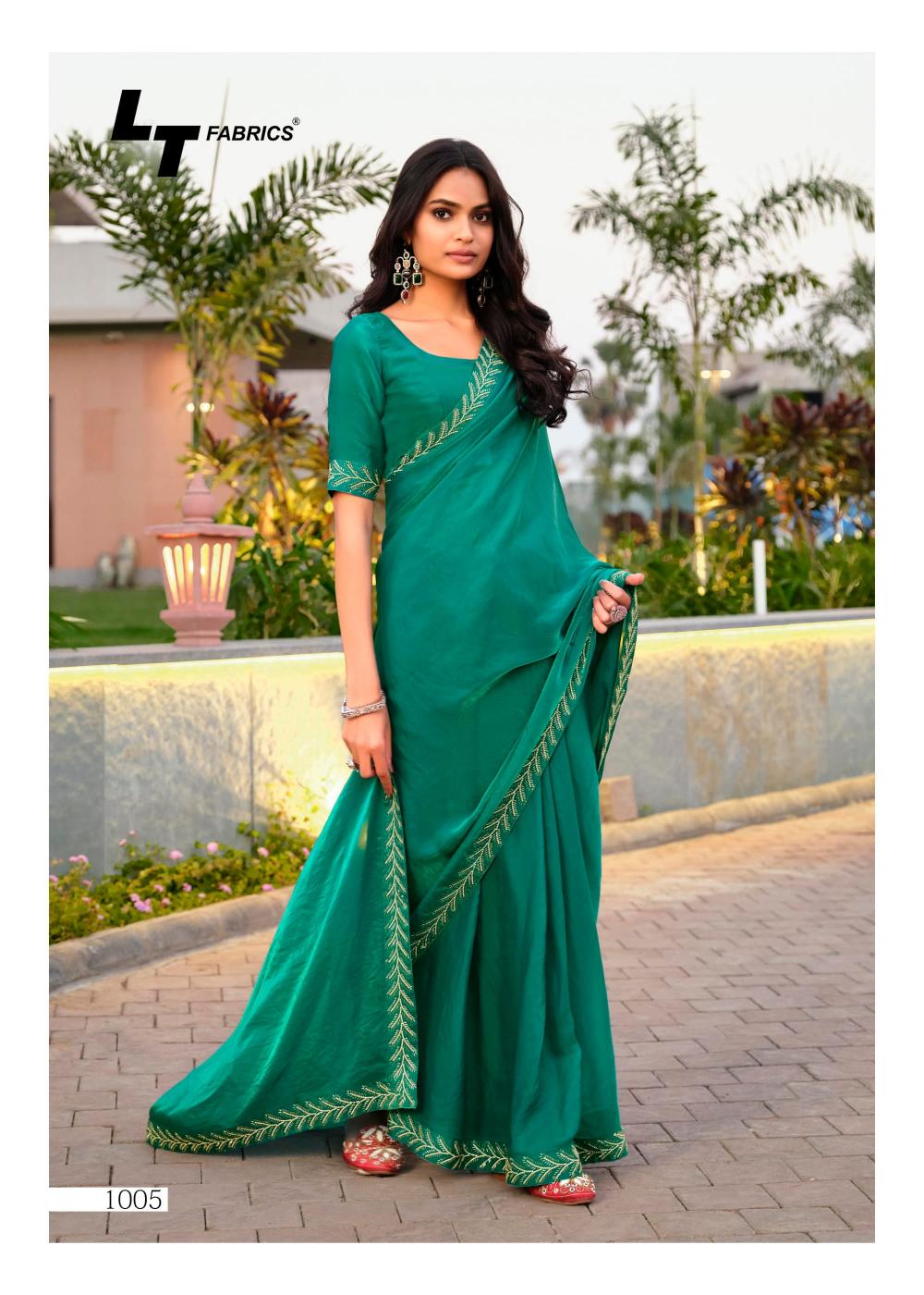 signature vol 10 by LT Fabrics cosmos hit design saree with fancy blouse