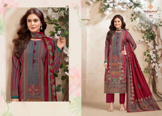 suryajyoti payal advance vol 1 pretty look modal discharge print dress material