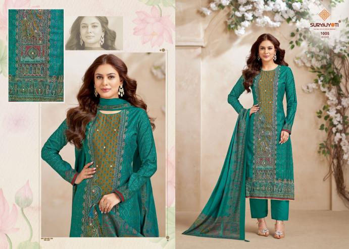suryajyoti payal advance vol 1 pretty look modal discharge print dress material