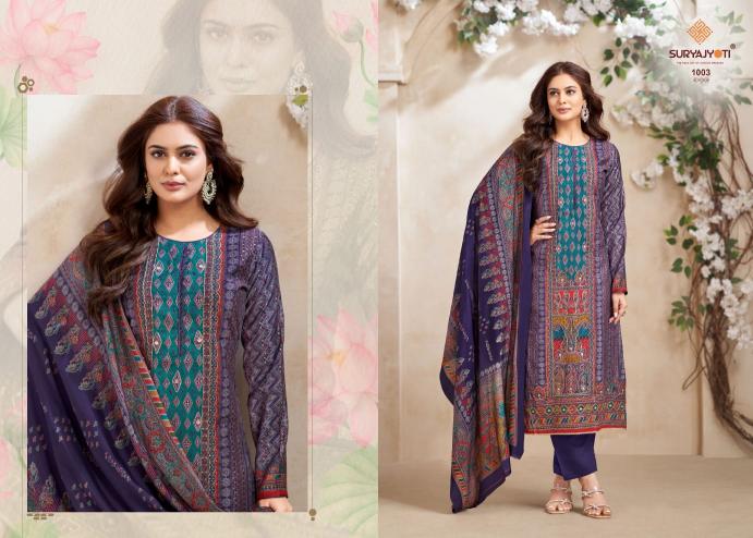 suryajyoti payal advance vol 1 pretty look modal discharge print dress material