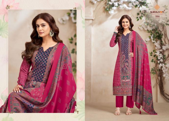 suryajyoti payal advance vol 1 pretty look modal discharge print dress material