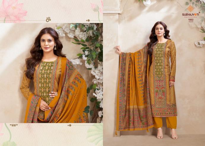 suryajyoti payal advance vol 1 pretty look modal discharge print dress material