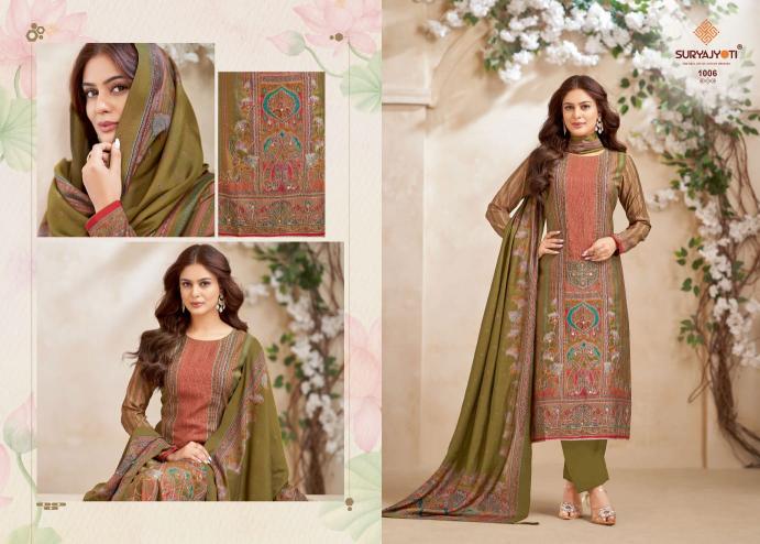 suryajyoti payal advance vol 1 pretty look modal discharge print dress material