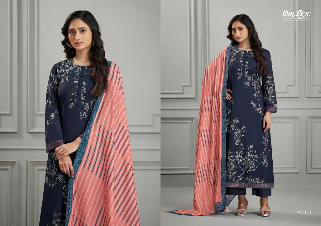 Omtex Kabool Wholesale Lawn Cotton With Embroidery Work Salwar Suits