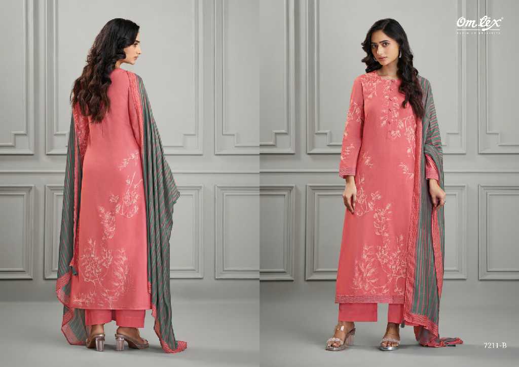 Omtex Kabool Wholesale Lawn Cotton With Embroidery Work Salwar Suits
