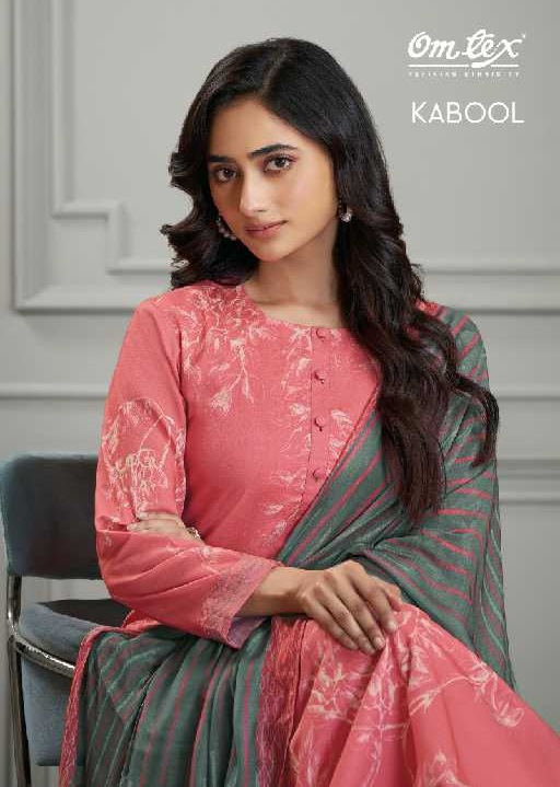 Omtex Kabool Wholesale Lawn Cotton With Embroidery Work Salwar Suits