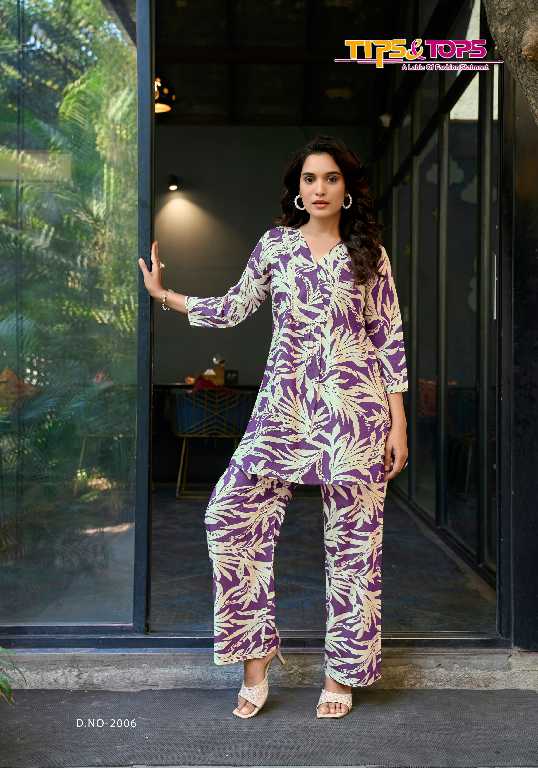 Tips And Tops Viona Vol-2 Wholesale Co-Ord Set Collection
