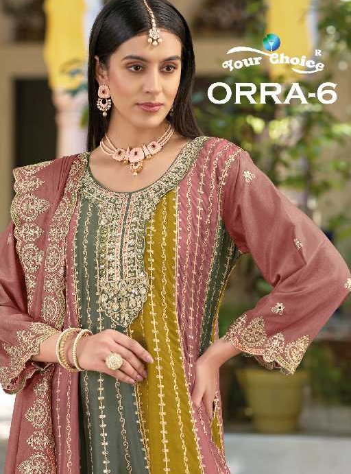Your Choice Orra Vol-6 Wholesale Festive Special Free Size Stitched Suits