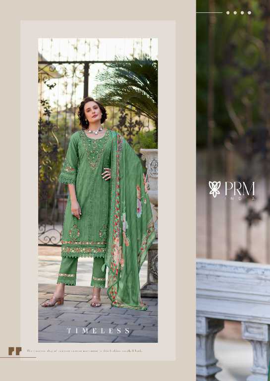 PRM Eira Wholesale Pure Cotton With Designer Work Kurti With Pant And Dupatta