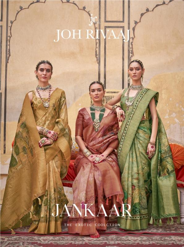 joh rivaaj jankaar 901-909 series shop trendy saree wholesaler