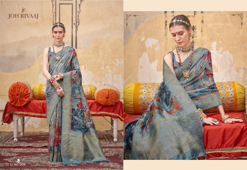joh rivaaj jankaar 901-909 series shop trendy saree wholesaler
