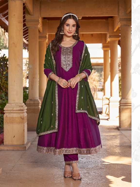 aanchi aarohi vichitra silk readymade elegant style suit for womens
