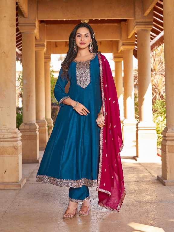 aanchi aarohi vichitra silk readymade elegant style suit for womens