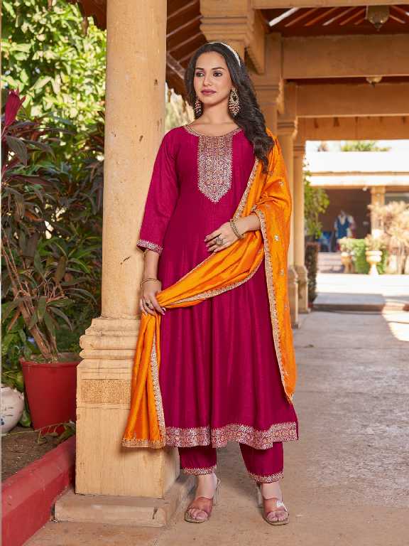 aanchi aarohi vichitra silk readymade elegant style suit for womens