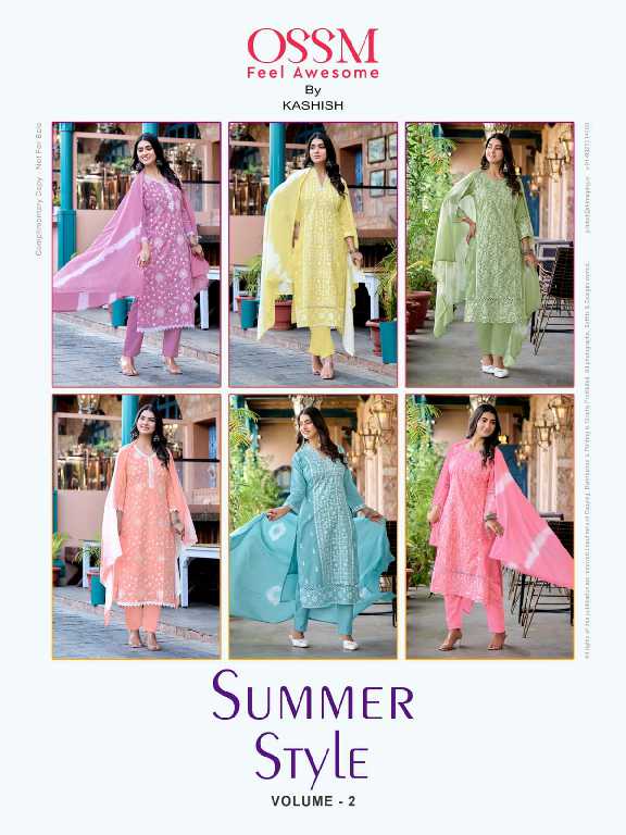 OSSM SUMMER STYLE VOL 2 READYMADE CLASSY LOOK COTTON FANCY SALWAR KAMEEZ